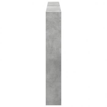 LED-Kopfteil mit Ablage Betongrau 180x17x102 cm