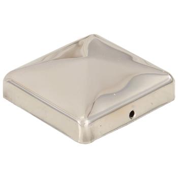 Pfostenkappen 6 Stk. Pyramide Edelstahl 71 x 71 mm  