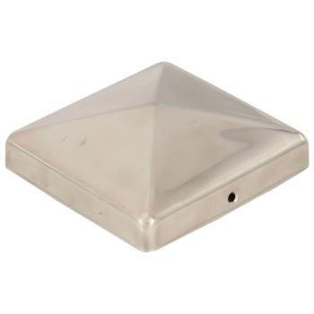 Pfostenkappen 6 Stk. Pyramide Edelstahl 101 x 101 mm