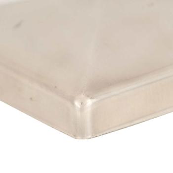 Pfostenkappen 6 Stk. Pyramide Edelstahl 101 x 101 mm