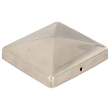 Pfostenkappen 6 Stk. Pyramide Edelstahl 101 x 101 mm