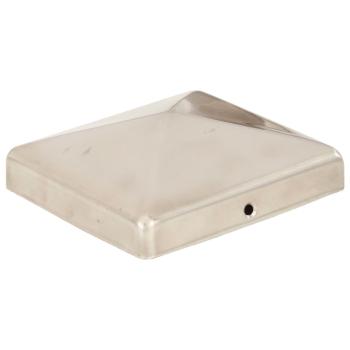 Pfostenkappen 6 Stk. Pyramide Edelstahl 101 x 101 mm