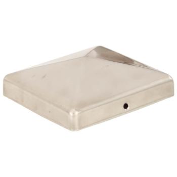 Pfostenkappen 6 Stk. Pyramide Edelstahl 101 x 101 mm