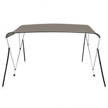3-Bow Bimini-Top Grau 184x170x133 cm