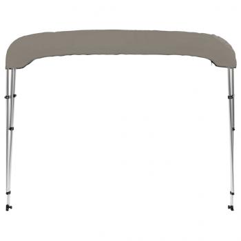 3-Bow Bimini-Top Grau 184x170x133 cm