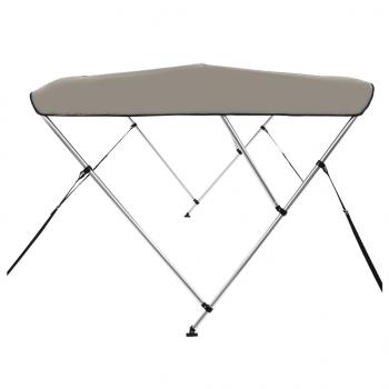 3-Bow Bimini-Top Grau 182x184x136 cm