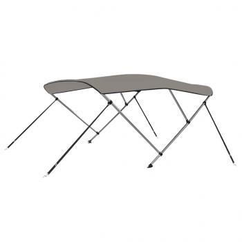 3-Bow Bimini-Top Grau 182x184x136 cm