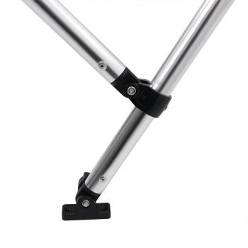 3-Bow Bimini-Top Grau 182x184x136 cm