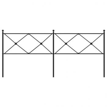 Kopfteil Metall Schwarz 200 cm