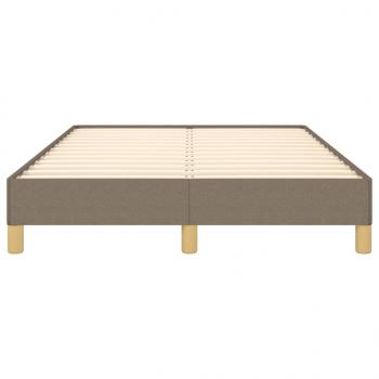 Bettgestell Taupe 120x190 cm Stoff