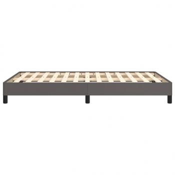 Bettgestell Grau 120x190 cm Kunstleder