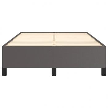 Bettgestell Grau 120x190 cm Kunstleder