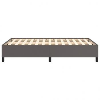 Bettgestell Grau 120x190 cm Kunstleder