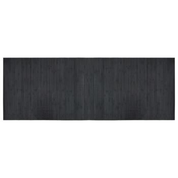 Teppich Rechteckig Grau 70x200 cm Bambus