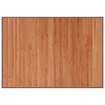 Teppich Rechteckig Braun 70x100 cm Bambus