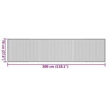 Teppich Rechteckig Hell Natur 70x300 cm Bambus