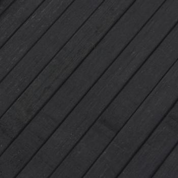 Teppich Rechteckig Grau 80x300 cm Bambus
