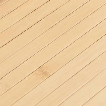 ARDEBO.de - Teppich Rechteckig Hell Natur 80x400 cm Bambus