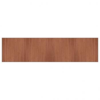 Teppich Rechteckig Braun 100x400 cm Bambus