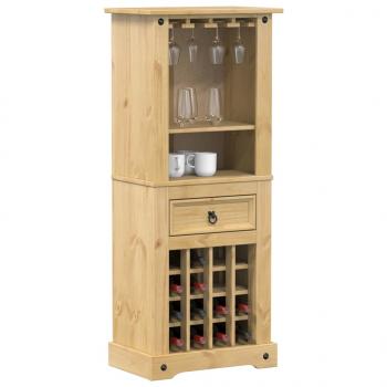 ARDEBO.de - Weinregal Corona 56x35x120 cm Massivholz Kiefer