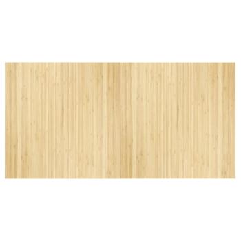 Teppich Rechteckig Hell Natur 100x200 cm Bambus
