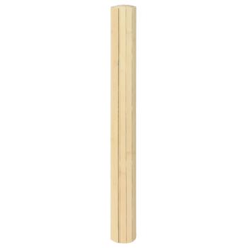 Teppich Rechteckig Hell Natur 100x300 cm Bambus