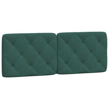Kopfteil-Kissen Dunkelgrün 120 cm Samt