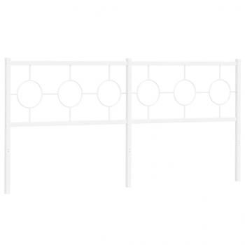 Kopfteil Metall Weiß 180 cm