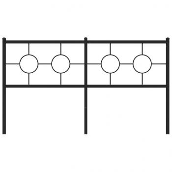 Kopfteil Metall Schwarz 160 cm