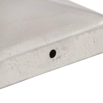 Pfostenkappen 6 Stk. Pyramide Verzinktes Metall 71 x 71 mm  