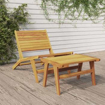ARDEBO.de - Gartenstuhl mit Fußstütze Massivholz Teak