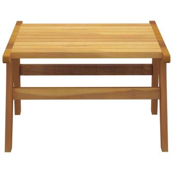 Gartenstuhl mit Fußstütze Massivholz Teak