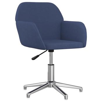 Bürostuhl Drehbar Blau Stoff