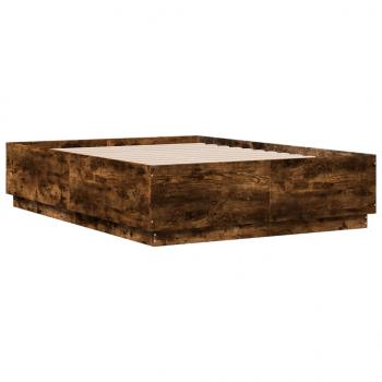 Bettgestell Räuchereiche 120x190 cm Holzwerkstoff
