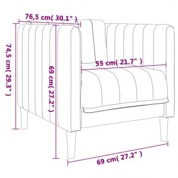 Sessel Hellgrau Stoff