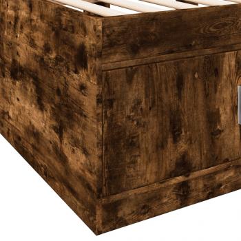 Tagesbett mit Schubladen Räuchereiche 75x190 cm Holzwerkstoff