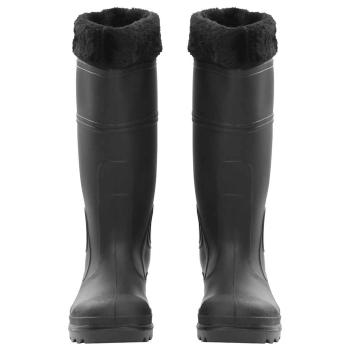 Gummistiefel mit Herausnehmbarem Innenfutter Schwarz Gr. 40 PVC