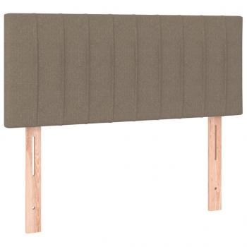 Boxspringbett mit Matratze Taupe 120x190 cm Stoff
