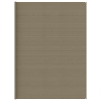 ARDEBO.de - Zeltteppich Taupe 400x700 cm HDPE