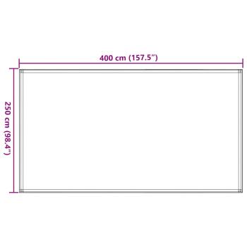 Zeltteppich 250x400 cm Beige