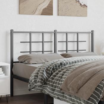 ARDEBO.de - Kopfteil Metall Schwarz 140 cm