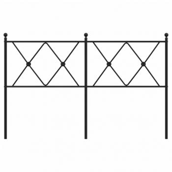 Kopfteil Metall Schwarz 137 cm