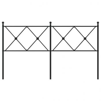 Kopfteil Metall Schwarz 150 cm
