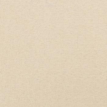 Bettgestell Creme 120x190 cm Stoff