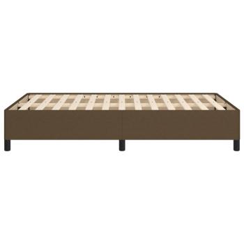 Bettgestell Dunkelbraun 120x190 cm Stoff