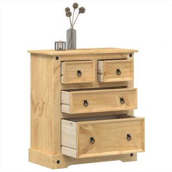ARDEBO.de - Kommode Corona 80x43x91 cm Massivholz Kiefer
