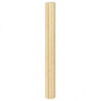 Teppich Rechteckig Hell Natur 100x400 cm Bambus