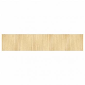 ARDEBO.de - Teppich Rechteckig Hell Natur 100x500 cm Bambus