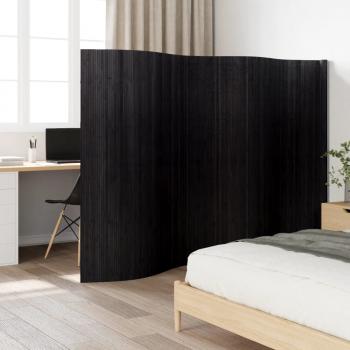 ARDEBO.de - Paravent Schwarz 165x400 cm Bambus
