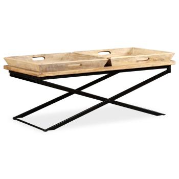 Couchtisch Mangoholz Massiv 110 x 55 x 42 cm 